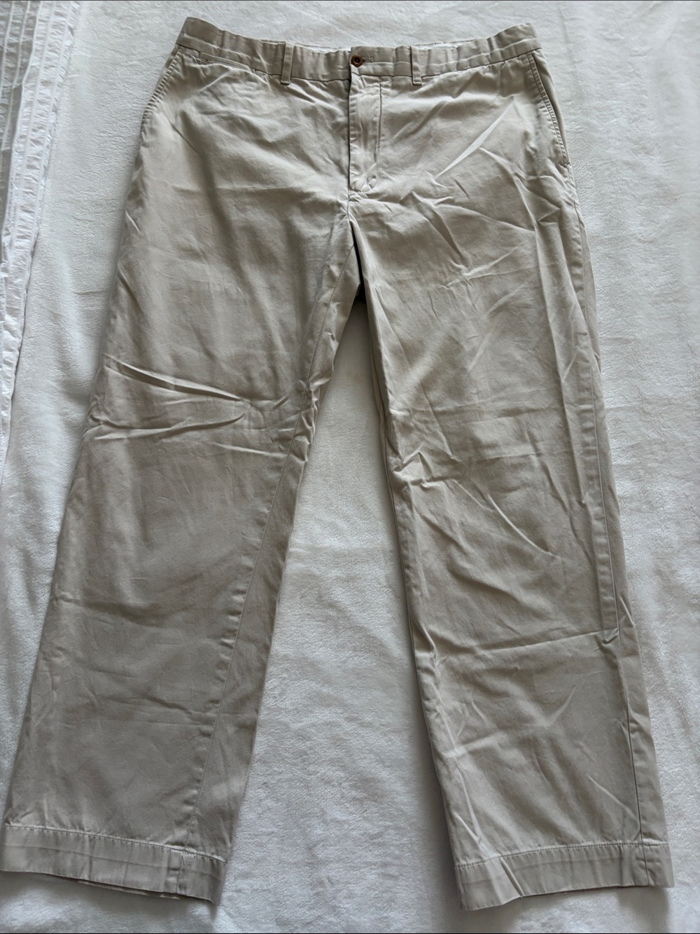 Polo Ralph Lauren GOLF pants  Cream Chino Pants. 36x30 altered  to 30 length.